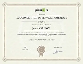 Diplome écoconception de services numériques